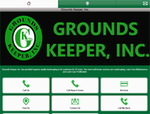 Tablet Screenshot of groundskeeperinc.com